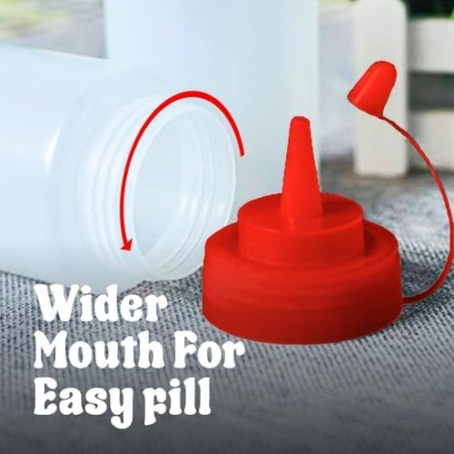 Norcalway 12 oz Condiment Squeeze Bottles - Image 4