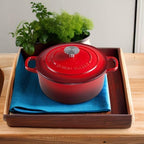 EDGING CASTING Enameled Cast Iron Dutch Oven, 5.5 Quart, Round Dutch Ovens Pot - Image 5