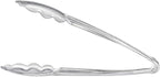 Plasticpro 7.5'' Serving Tongs Heavy Duty Reusable Kitchen and BBQ Clear - Image 4