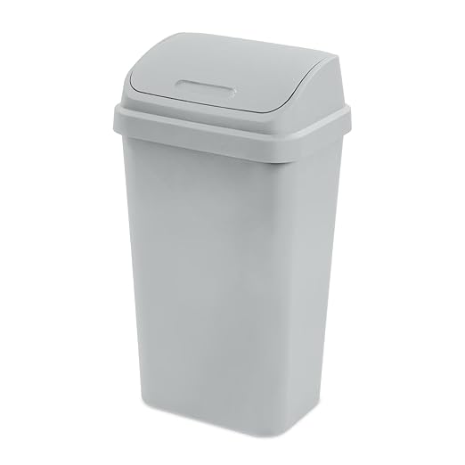 Kitchen Trash Can, 13 Gallon Plastic Garbage Bin by Unknown