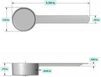 4 Teaspoon Long Handle Plastic Measuring Spoon - Image 2