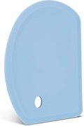 Silicone Dough Scraper with Stainless Steel Sheet, Curved Edge Flexible Bowl by SAPID