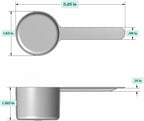 48 mL Long Handle Plastic Measuring Scoop - Image 2