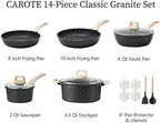 CAROTE 14Pcs Pots and Pans Set Non Stick, Cookware Sets Induction Cookware - Image 2