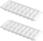 Kitch Ice Tray Easy Release White Ice Cube Trays, 16 Cube by Kitch