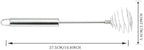 Whisk, Stainless Steel Spring Whisk, Balloon Whisk Egg Beater - Image 3