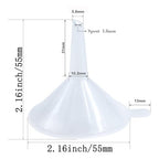 Small Funnel, 2.16inch Clear Plastic Mini Funnels - Image 2