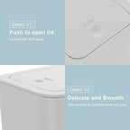 3 Pack 10 Liter / 2.6 Gallon Bathroom Trash Can, Small Trash Can - Image 6
