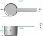 53 mL Long Handle Plastic Measuring Scoop - Image 2
