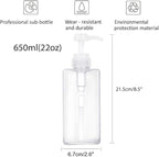 Pump Bottle, Refillable Plastic Empty Lotion Soap Dispenser Liquid Container - Image 4