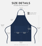 Syntus 12 Pack Bib Apron, Unisex Aprons Adjustable Waterdrop Resistant - Image 2