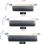 KOOV Bakeware Set, Ceramic Baking Dish, Rectangular Baking Pans - Image 3