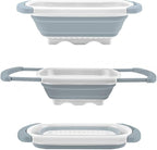 Qimh Collapsible Colander | Over The Sink Silicone Kitchen Strainers and - Image 8