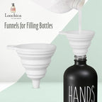 LOOCHICA 2 Pack Black Glass Soap Dispenser Set - Image 5