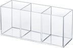 elysolpluv Clear Acrylic Silverware & Pen Organizer Caddy, Transparent Plastic by elysolpluv