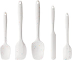 Silicone Spatula Set, 5 Piece Food Grade Rubber Spatulas by Hoewina