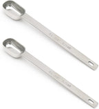 2PCS 3/4tsp Single Measuring Spoon, Stainless Steel Long Handle Individual by BERYLER