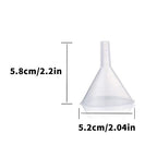 Plastic Funnel Set, 100mm x 2, 75mm x 2, 50mm x 2 - Image 4