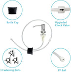 Soap Dispenser for Kitchen Sink, Brushed Nickel Countertop Soap Dispenser Pump - Image 4