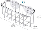 iDesign Gia Stainless Steel Dish Sponge Holder Basket - Image 3