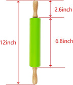 6 Pack Small Rolling Pin for Kids, Kids Rolling Pin for Home Kitchen - Image 2