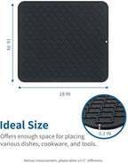 AMOAMI-Dish Drying Mats for Kitchen Counter-Silicone Dish Drying Mat-Kitchen - Image 6