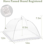 Onarway 3 Pack Food Covers 12 Inch Pop-Up Encrypted Mesh Plate Serving Tents - Image 2