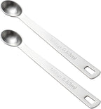 2PCS 1/6 Teaspoon Single Tiny Measuring Spoon, Small Individual Stainless Steel by BERYLER