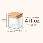 ComSaf Spice Jars with Labels 4 oz 6Pack, Small Spice Containers Starter Set - Image 3