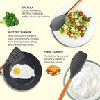 MIBOTE 17 Pcs Silicone Cooking Kitchen Utensils Set - Image 3