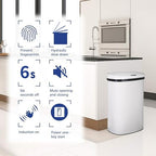 Kitchen Trash Can Office Bathroom Bedroom Waste Bin - Image 2