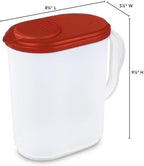 1 Gallon Water Pitcher with Lid & Pivot Top Spout -Slim Design Fits Fridge - Image 5