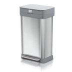 Clorox 13 Gallon Trash Can - 50L Kitchen Trash Can - Rectangular Stainless by Clorox