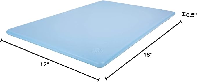 18 x 12 Large Blue Plastic Cutting Board - Image 8