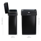 Clorox 13 Gallon Trash Can - 50L Slim Open Top Garbage Bin - Image 3