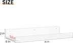 upsimples 4 Pack 15x6 Inches Acrylic Bathroom Shelves - Image 3