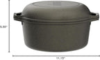 Lodge Cast Iron Double Dutch Oven - Image 8