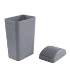 Plastic Waste Bin with Swing Lid, 14 Liter Garbage Can, 1 Pack - Image 3