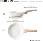 Kordisen Ceramic Non Stick Frying Pans Skillet, 8 Inch Ceramic Small Egg Pan - Image 7