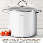 HOMICHEF LARGE STOCK POT 24 Quart - Image 7