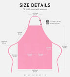 Syntus Apron for Men Women, Adjustable Cooking Kitchen Chef Aprons - Image 2