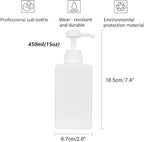 Pump Bottle, Refillable Plastic Empty Lotion Soap Dispenser Liquid Container - Image 5