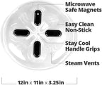 HOVER COVER Magnetic Microwave Splatter Cover, Food Grade Plate Cover, BPA Free - Image 9