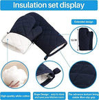 Oven Mitts and Pot Holders 4 pcs Set, High Heat Resistant 500 Degree Extra - Image 3