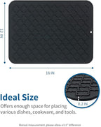 AMOAMI-Dish Drying Mats for Kitchen Counter-Silicone Dish Drying Mat-Kitchen - Image 6