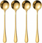 Espresso Spoons Long Handle, Round Tip Demitasse Spoon by CiiVii