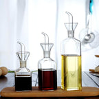 LandHope Oil Bottle Glass Olive Oil Dispenser Bottle Glass Cooking Oil Vinegar - Image 5