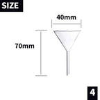 Glass Funnel Set, 50mm & 40mm Diameter - Image 5