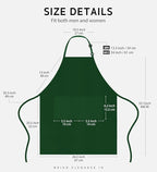 Syntus 12 Pack Bib Apron, Unisex Aprons Adjustable Waterdrop Resistant - Image 2