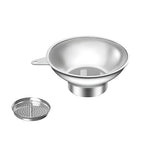 Standard Mason Jar Funnel with Strainer, Large Metal Funnel by Unknown